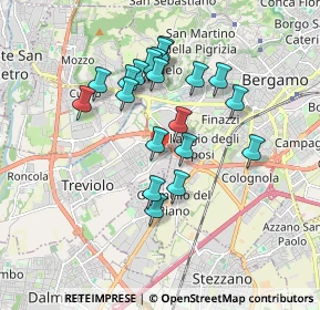 Mappa Via Gian Ercole Mozzi, 24127 Bergamo BG, Italia (1.55)