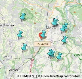 Mappa Via Dosso Nuovo, 23875 Osnago LC, Italia (3.78385)