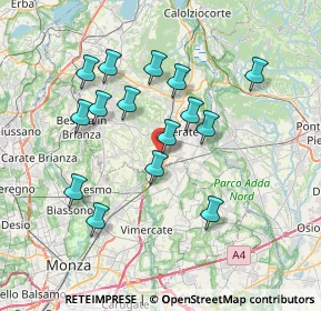 Mappa Via Dosso Nuovo, 23875 Osnago LC, Italia (6.75133)