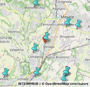 Mappa Via Dosso Nuovo, 23875 Osnago LC, Italia (2.90455)