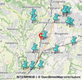 Mappa Via Dosso Nuovo, 23875 Osnago LC, Italia (2.44867)