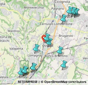 Mappa Via Dosso Nuovo, 23875 Osnago LC, Italia (2.67)