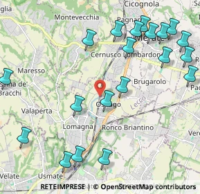 Mappa Via Dosso Nuovo, 23875 Osnago LC, Italia (2.608)