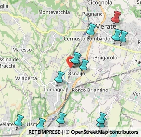 Mappa Via Dosso Nuovo, 23875 Osnago LC, Italia (2.64)