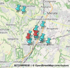 Mappa Via Dosso Nuovo, 23875 Osnago LC, Italia (1.28167)