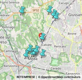 Mappa Via S. Benedetto da Norcia, 22060 Cabiate CO, Italia (1.91)