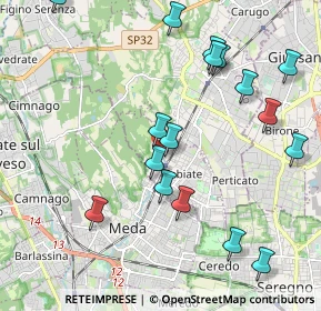 Mappa Via S. Benedetto da Norcia, 22060 Cabiate CO, Italia (2.26412)