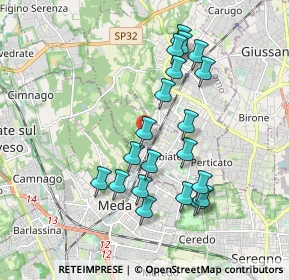 Mappa Via S. Benedetto da Norcia, 22060 Cabiate CO, Italia (1.7635)