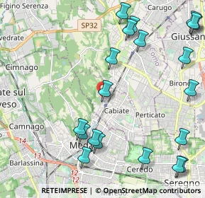 Mappa Via S. Benedetto da Norcia, 22060 Cabiate CO, Italia (2.7605)