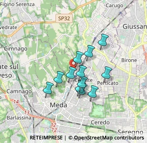 Mappa Via S. Benedetto da Norcia, 22060 Cabiate CO, Italia (1.23917)