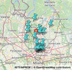 Mappa Via S. Benedetto da Norcia, 22060 Cabiate CO, Italia (10.497)