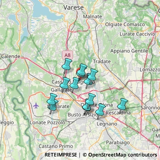 Mappa Via Varese, 21050 Cairate VA, Italia (5.55)