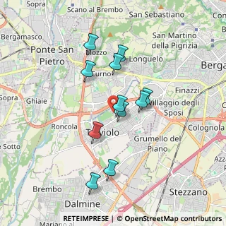 Mappa Via degli Assini, 24048 Treviolo BG, Italia (1.54182)