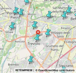 Mappa Via degli Assini, 24048 Treviolo BG, Italia (2.81857)
