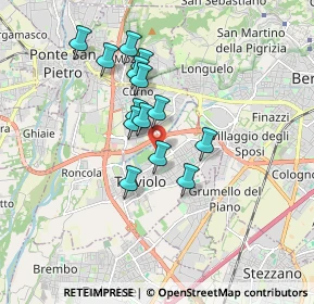Mappa Via degli Assini, 24048 Treviolo BG, Italia (1.39786)