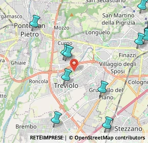 Mappa Via degli Assini, 24048 Treviolo BG, Italia (3.13533)