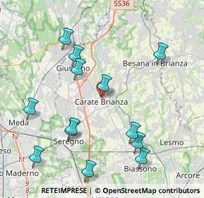 Mappa Via San Bernardo, 20841 Carate Brianza MB, Italia (4.48)