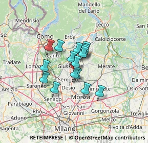 Mappa Via San Bernardo, 20841 Carate Brianza MB, Italia (8.4125)