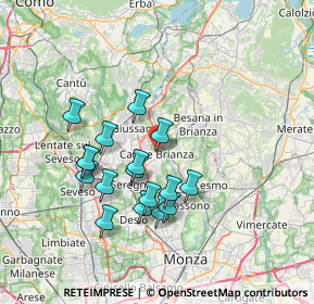 Mappa Via San Bernardo, 20841 Carate Brianza MB, Italia (6.40118)