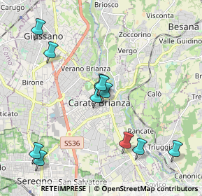 Mappa Via San Bernardo, 20841 Carate Brianza MB, Italia (2.08091)