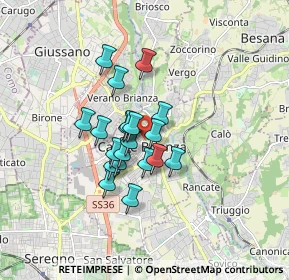 Mappa Via San Bernardo, 20841 Carate Brianza MB, Italia (1.161)