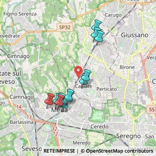 Mappa Via Roma, 22060 Cabiate CO, Italia (1.80083)