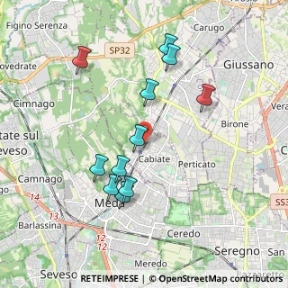 Mappa Via Roma, 22060 Cabiate CO, Italia (1.84909)