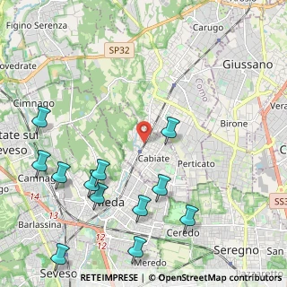 Mappa Via Roma, 22060 Cabiate CO, Italia (2.6975)