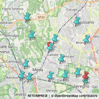 Mappa Via Roma, 22060 Cabiate CO, Italia (2.71267)