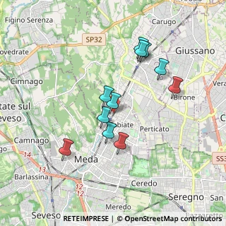 Mappa Via Roma, 22060 Cabiate CO, Italia (1.60182)