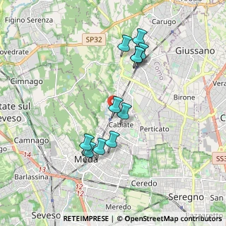 Mappa Via Roma, 22060 Cabiate CO, Italia (1.70545)