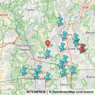 Mappa Via Roma, 22060 Cabiate CO, Italia (4.95813)