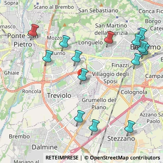 Mappa Piazza Don Personeni, 24048 Treviolo BG, Italia (2.56857)