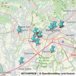 Mappa Piazza Don Personeni, 24048 Treviolo BG, Italia (3.52273)
