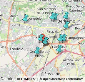 Mappa Via Drago, 24127 Bergamo BG, Italia (1.51462)