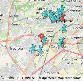 Mappa Via Drago, 24127 Bergamo BG, Italia (1.94067)