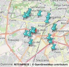 Mappa Via Drago, 24127 Bergamo BG, Italia (1.6525)
