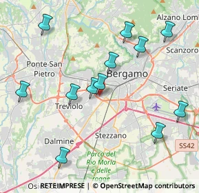 Mappa Via Drago, 24127 Bergamo BG, Italia (4.3075)