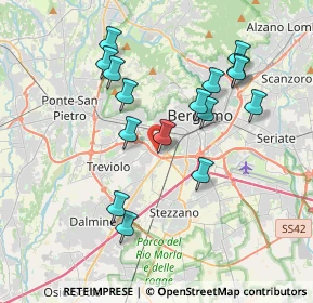 Mappa Via Drago, 24127 Bergamo BG, Italia (3.61625)