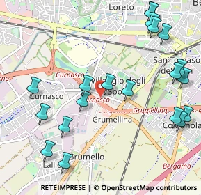 Mappa Via Drago, 24127 Bergamo BG, Italia (1.2795)