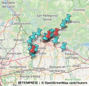 Mappa Via Drago, 24127 Bergamo BG, Italia (9.1805)