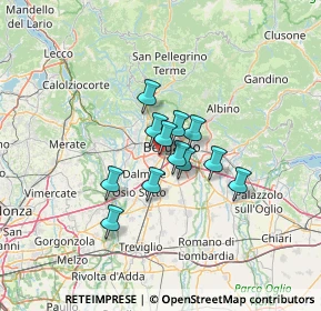 Mappa Via Drago, 24127 Bergamo BG, Italia (8.32083)