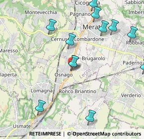 Mappa Osnago, 23875 Osnago LC, Italia (2.3525)