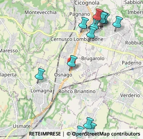 Mappa Osnago, 23875 Osnago LC, Italia (2.56692)