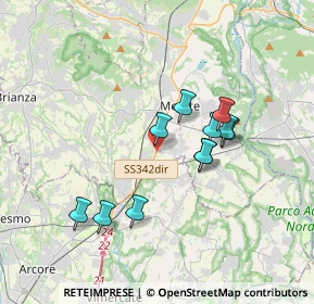 Mappa Osnago, 23875 Osnago LC, Italia (3.02545)
