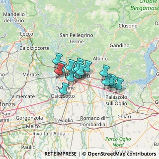 Mappa Via per Orio al Serio, 24125 Bergamo BG, Italia (7.64588)