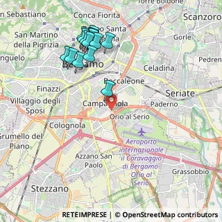 Mappa Via per Orio al Serio, 24125 Bergamo BG, Italia (2.25667)