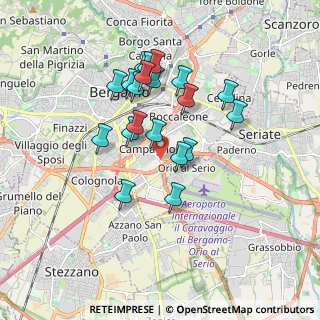 Mappa Via per Orio al Serio, 24125 Bergamo BG, Italia (1.5485)