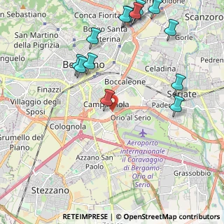 Mappa Via per Orio al Serio, 24125 Bergamo BG, Italia (2.59538)