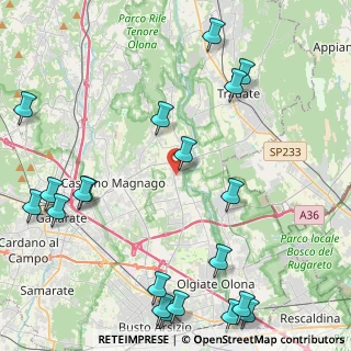 Mappa Via G. Donizzetti, 21054 Fagnano Olona VA, Italia (5.8995)